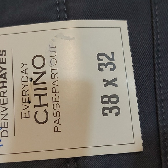 NWT Denver Hayes Everyday Chino 38x32 grey jeans - Picture 2 of 8